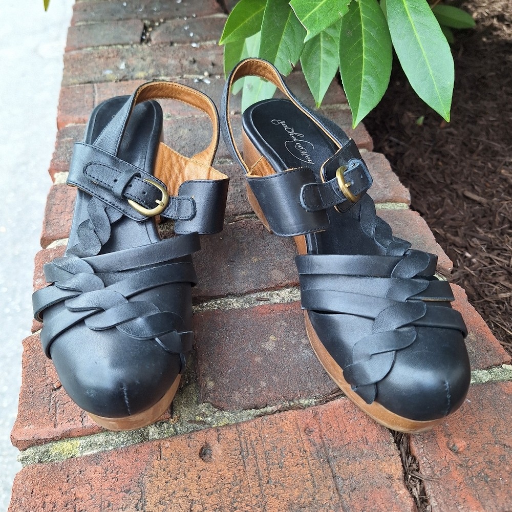Rachel Comey Black and Brown Platform Sandals